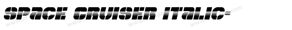 Space Cruiser Italic字体转换